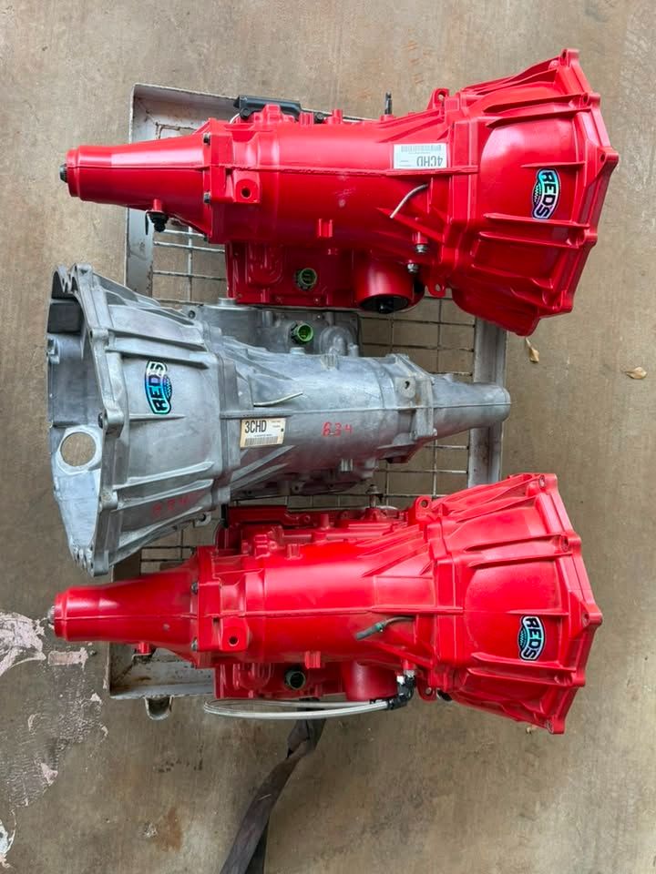 Three 4L60E transmissions rebuilt at Red’s Speed Shop